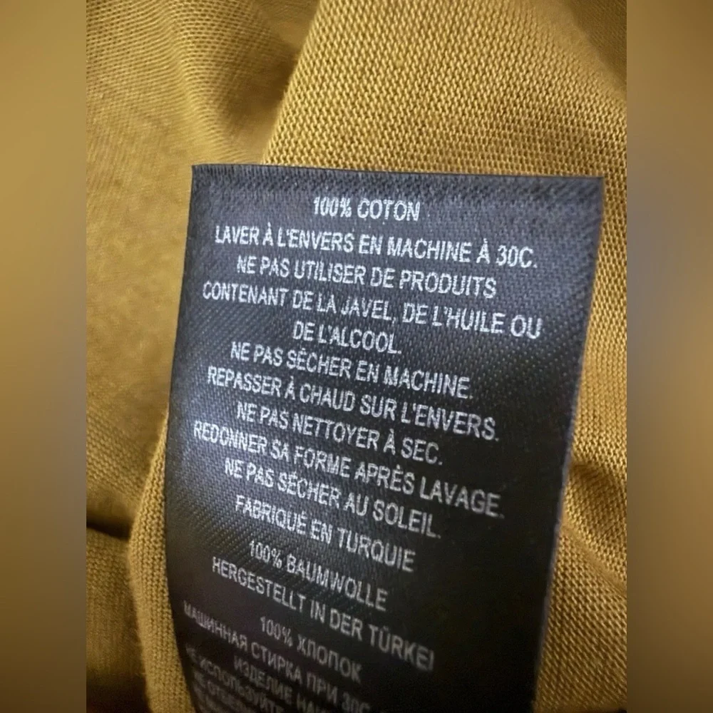 Ted Baker London Andam Embroidered Dove Graphic Tee yellow Mustard Size 3 US M